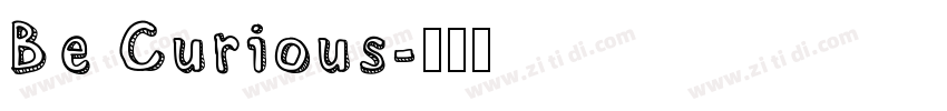 Be Curious字体转换